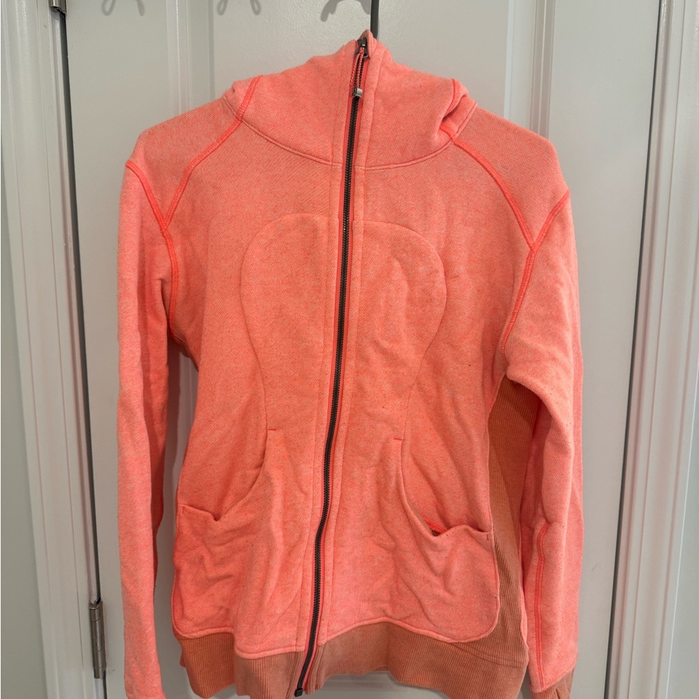 Lululemon Coral Zip-Up Hoodie